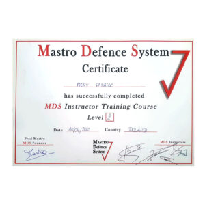 Fabrice Mery - Diplome Mastro Defense System - Level 2